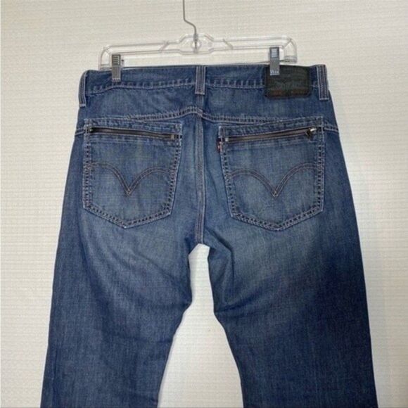 Levi’s Black Label Blue Denim 514 Slim Straight Jeans 36x34 - Picture 1 of 8